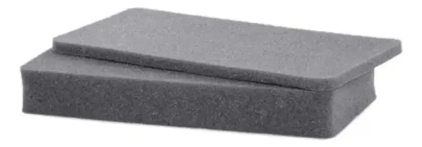 Espuma Serrilhada Para Case Mp0015 Completa Cinza