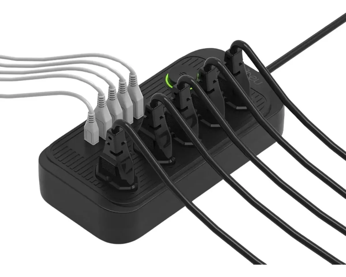 Extensão De Energia Régua Filtro 5 Tomada 4 Usb 1pd Bivolt