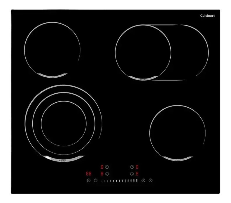 Cooktop Elétrico Cuisinart Arkton 60cm 4 Zonas Preto 220v