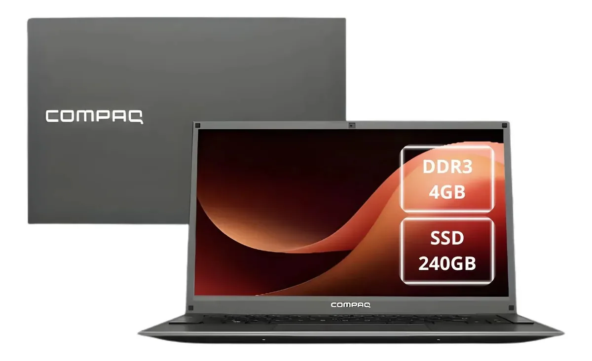 Notebook Compaq Presario 440 Ddr3 4gb Ssd 240gb Cinza