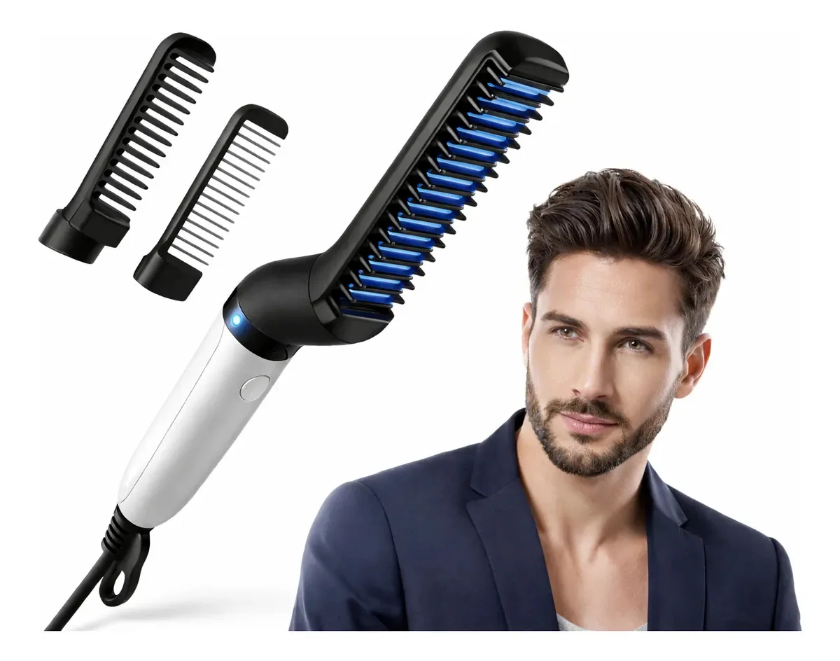 Prancha Alisadora Masculina Para Cabelo E Barba Modeladora