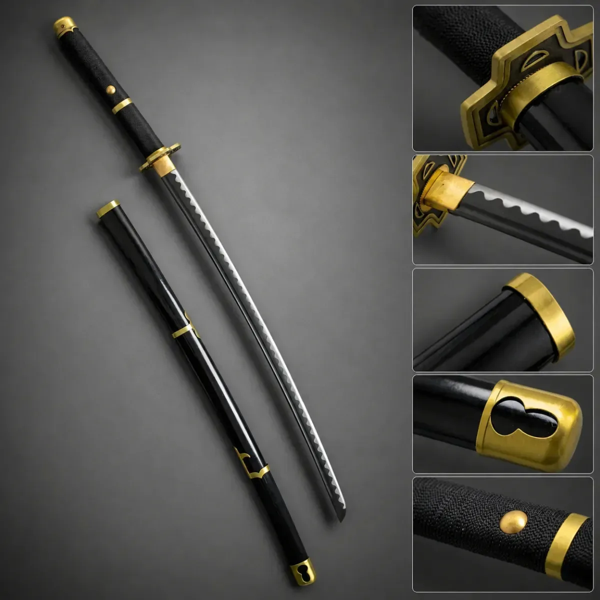 Katana Zoro Yubashiri Cosplay One Piece Lamina De Aço