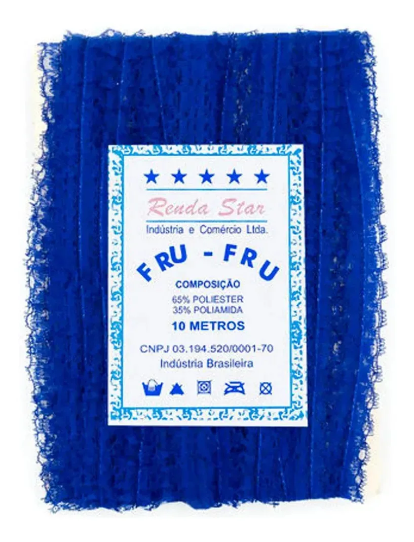 Fru Fru Renda Star 1,8cm 10 Metros Azul
