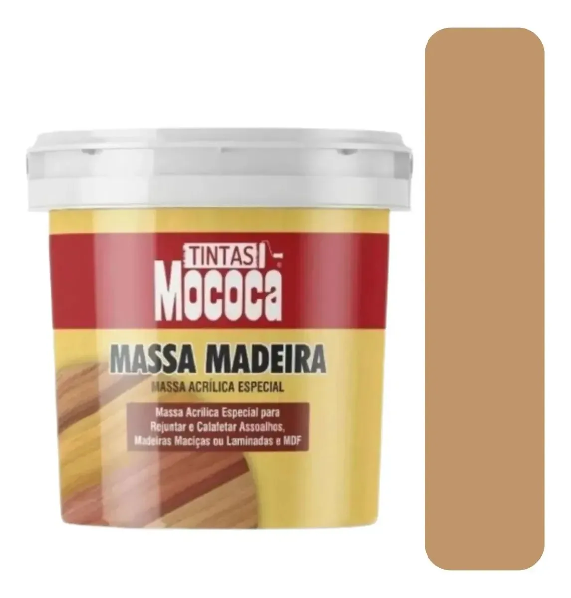 Massa Para Madeira Castanho 350g Maza