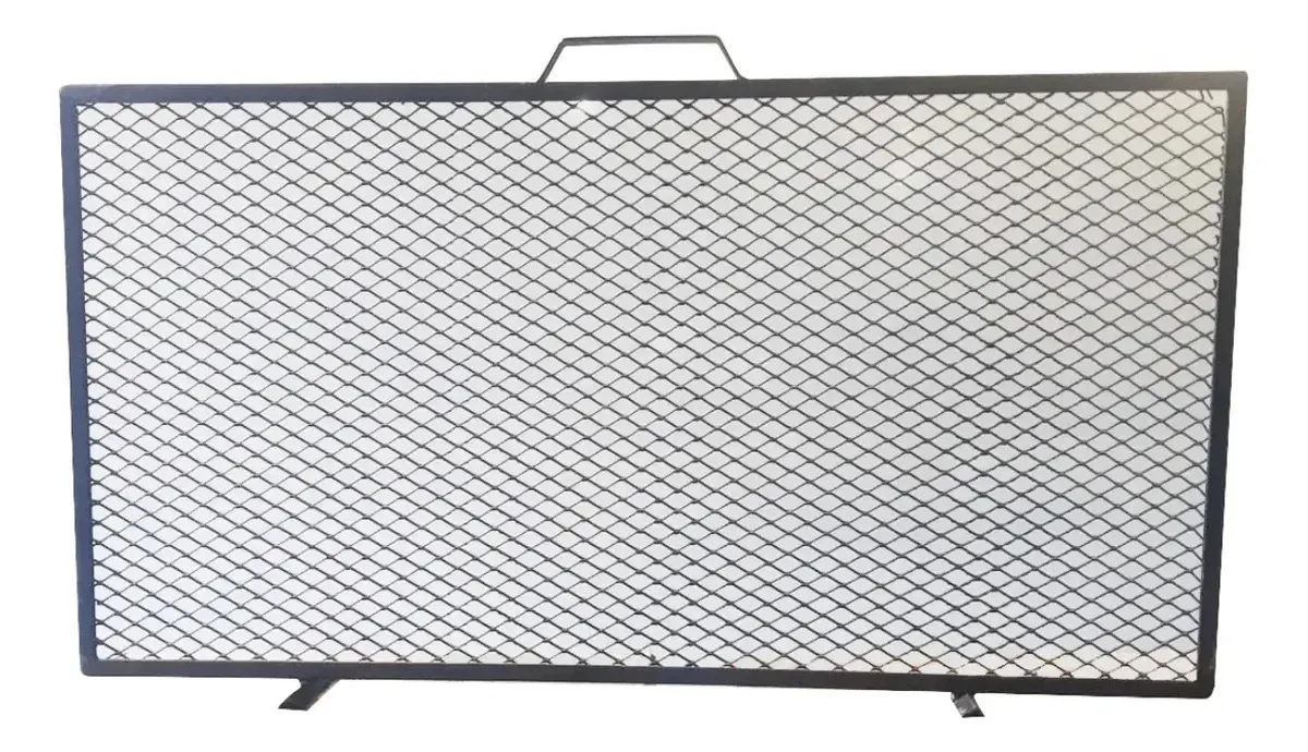 Tela de Proteção para Lareira Ouro Envelhecido 77x40,5 cm