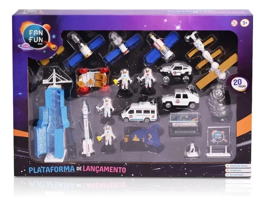 Conjunto De Mini Veículos Plataforma De Lançamento