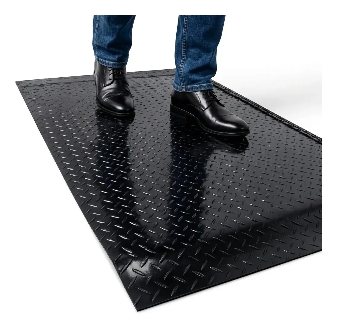 Tapete 90x60cm Anti Fadiga Ergonômico Base Estabilidade Preto