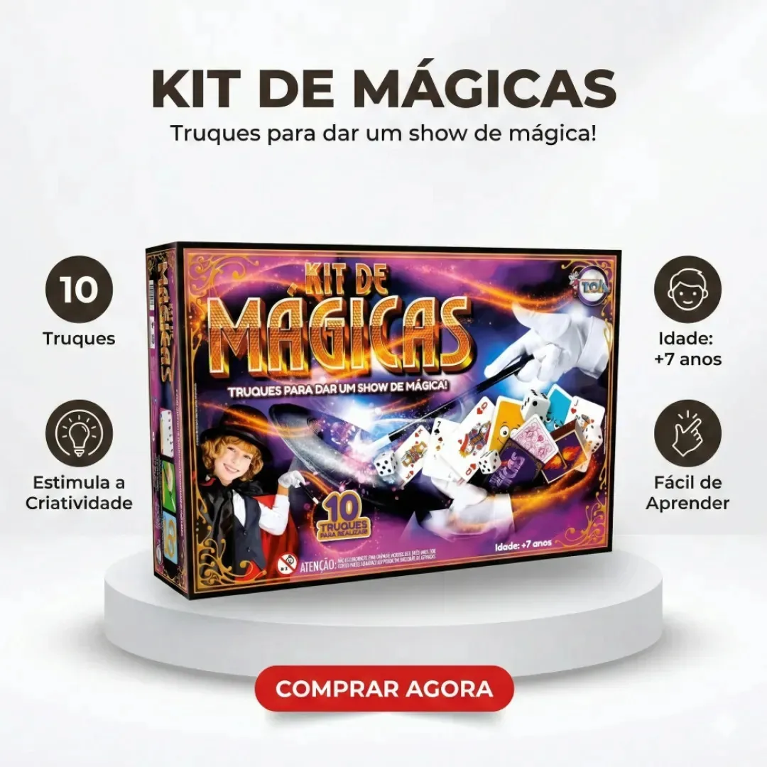 Jogo Educativo: Kit de Mágica Clássica da Toia para Crianças