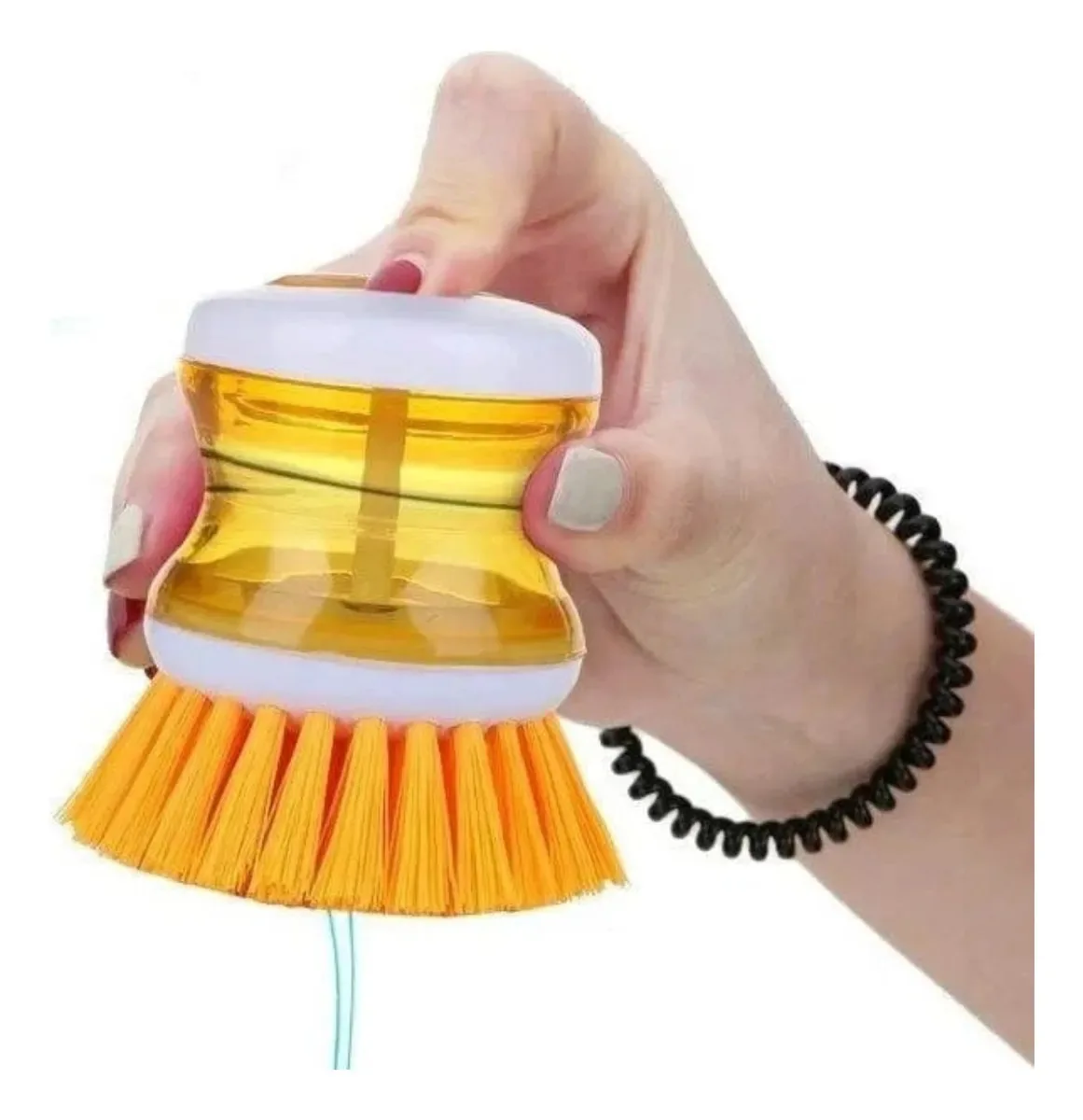 Escova De Limpeza Com Recipiente Para Detergente - Sortida