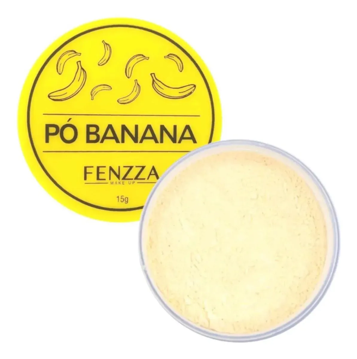 Pó Banana Solto Facial Fixador E Finalizador Fenzza 15g