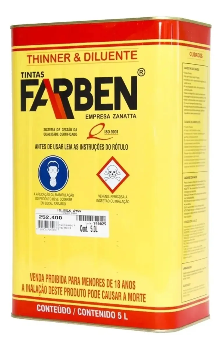 Thinner & Diluente Farben 5l 252.000