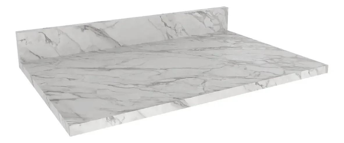 Tampo Mdp 25mm P/ Balcão De Cozinha 80cm Multimóveis Cr20418 Branco