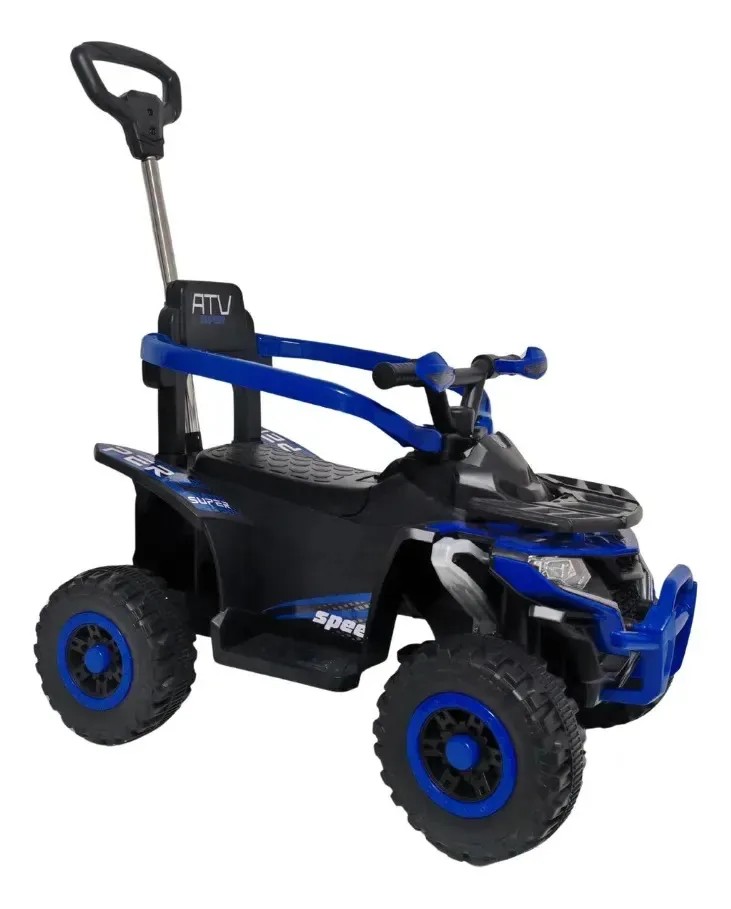Carrinho Quadriciclo Infantil C/luzes Ride On Azul Maxi Toys
