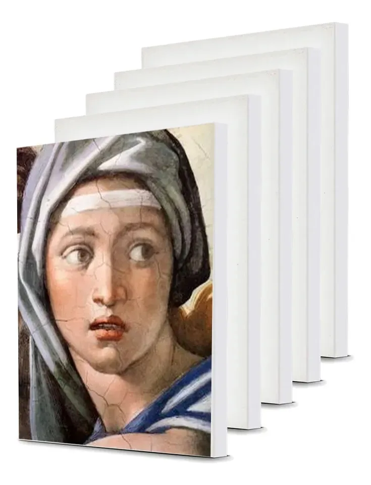 Kit 21 Telas Para Pintura 20x30 cm Real Seda Para Tinta Óleo, Guache e Acrílica