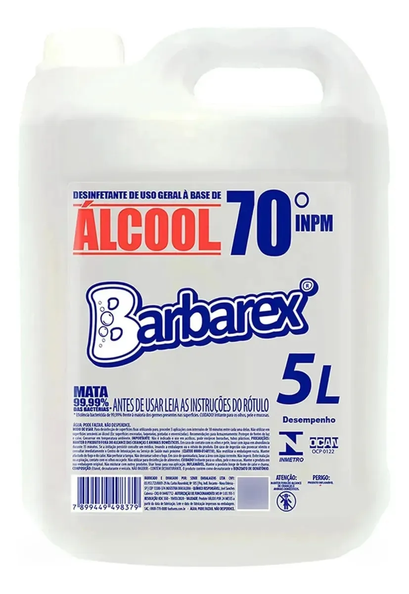 Alcool Liq.barbarex 5l 7