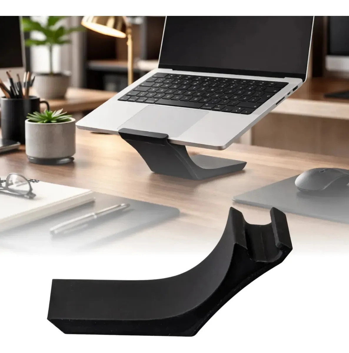 Base Suporte Para Pc Notebook Minimalista Mesa Moderno 11 A 17 Laptop Clicou E Comprou