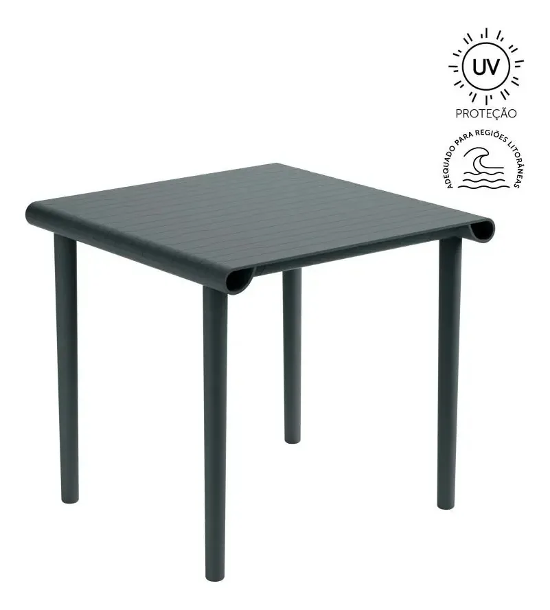 Mesa Para Jardim Linea Pp Azul Aura Rivatti