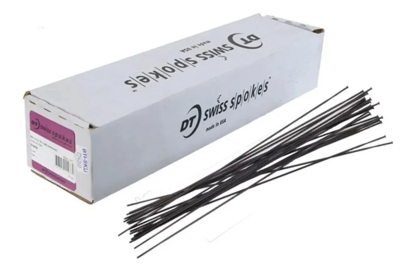 Raio DT Swiss Aerolite de Aço Preto para Bike