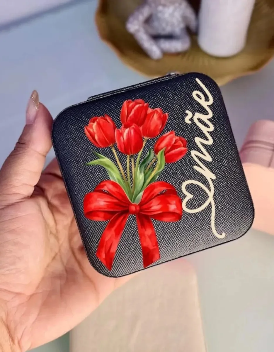 Porta Joia Dia Das Mães Preto