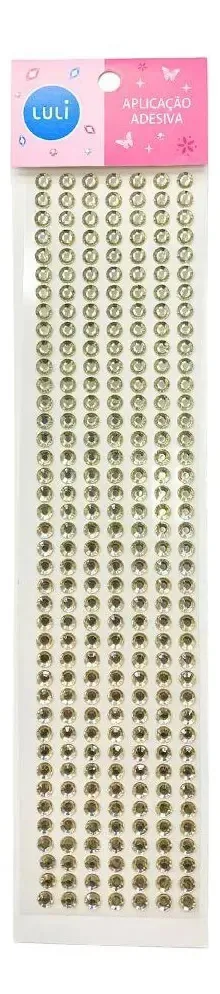 Cartela De Strass Adesiva Luli A6 6mm Com 280un Topazio Un