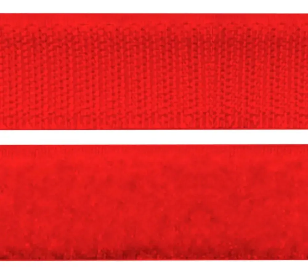 Fecho De Contato Luli 50mm Rolo Com 25 Metros Cor Vermelho