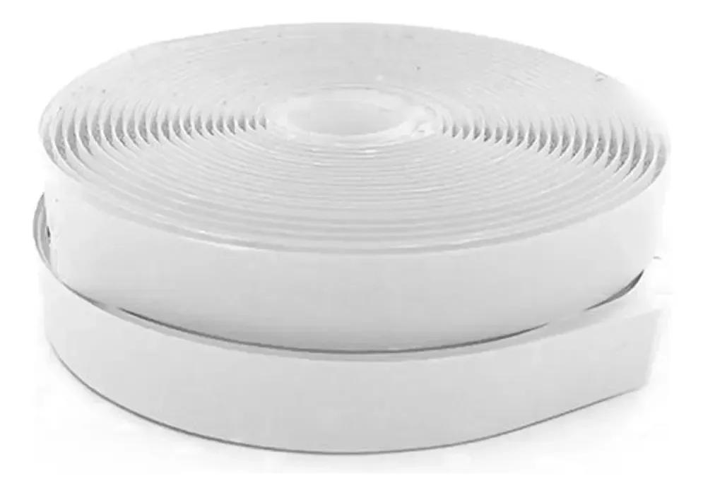 Fecho De Contato Adesivo Luli 16mm Rolo Com 10 Metros Cor Branco