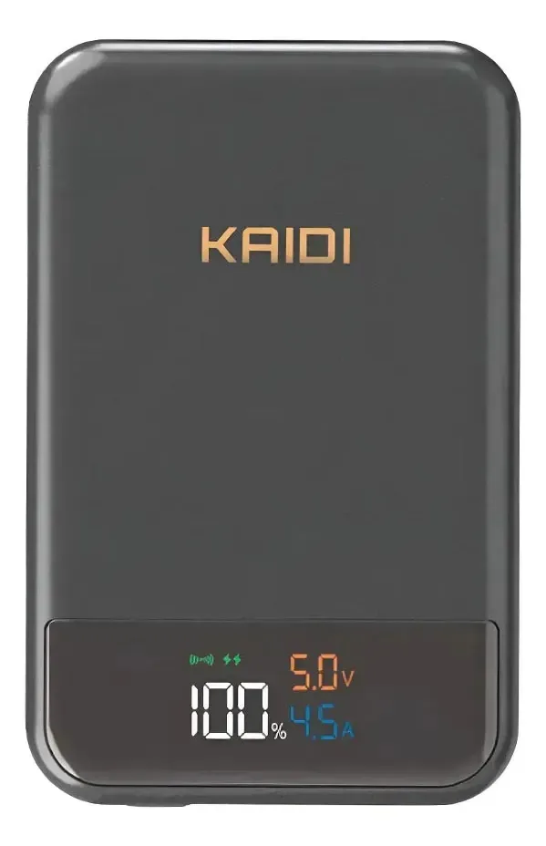 Power Bank Magnético 1000 Mah Magsafe Kaidi Kd-998 Preto