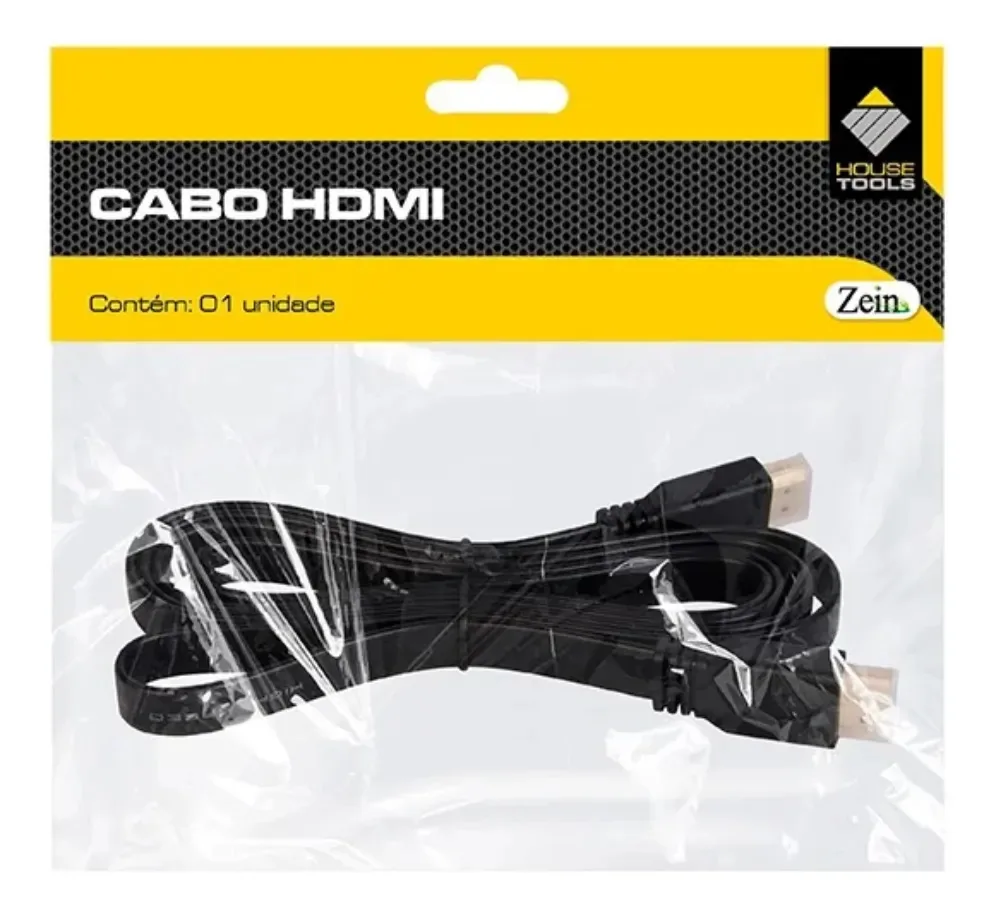 Cabo Hdmi 1,5m House Tools Preto Modelo Hdmi