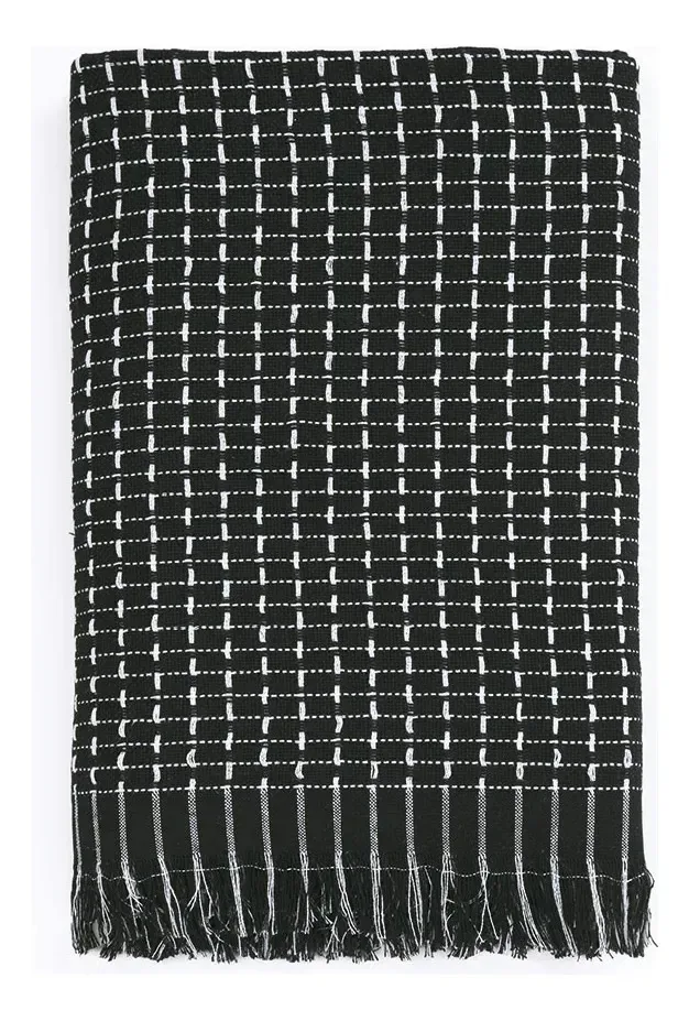 Manta Oslo 1.20x1.45m Preto Cl0939.481 Hedrons