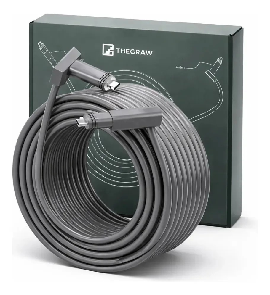 Cabo De Reposição Starlink 15 Metros V2 Gn2,cabo Blindado De Qualidade Para Satélite Retangular - Prova D'agua 15m Thegraw