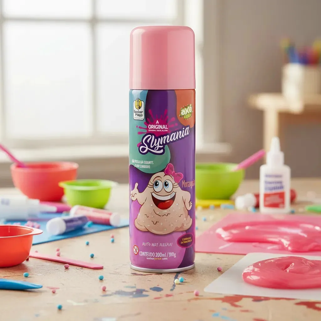Espuma Slime 200ml Moranguita Vermelho 020 20449 Dollar