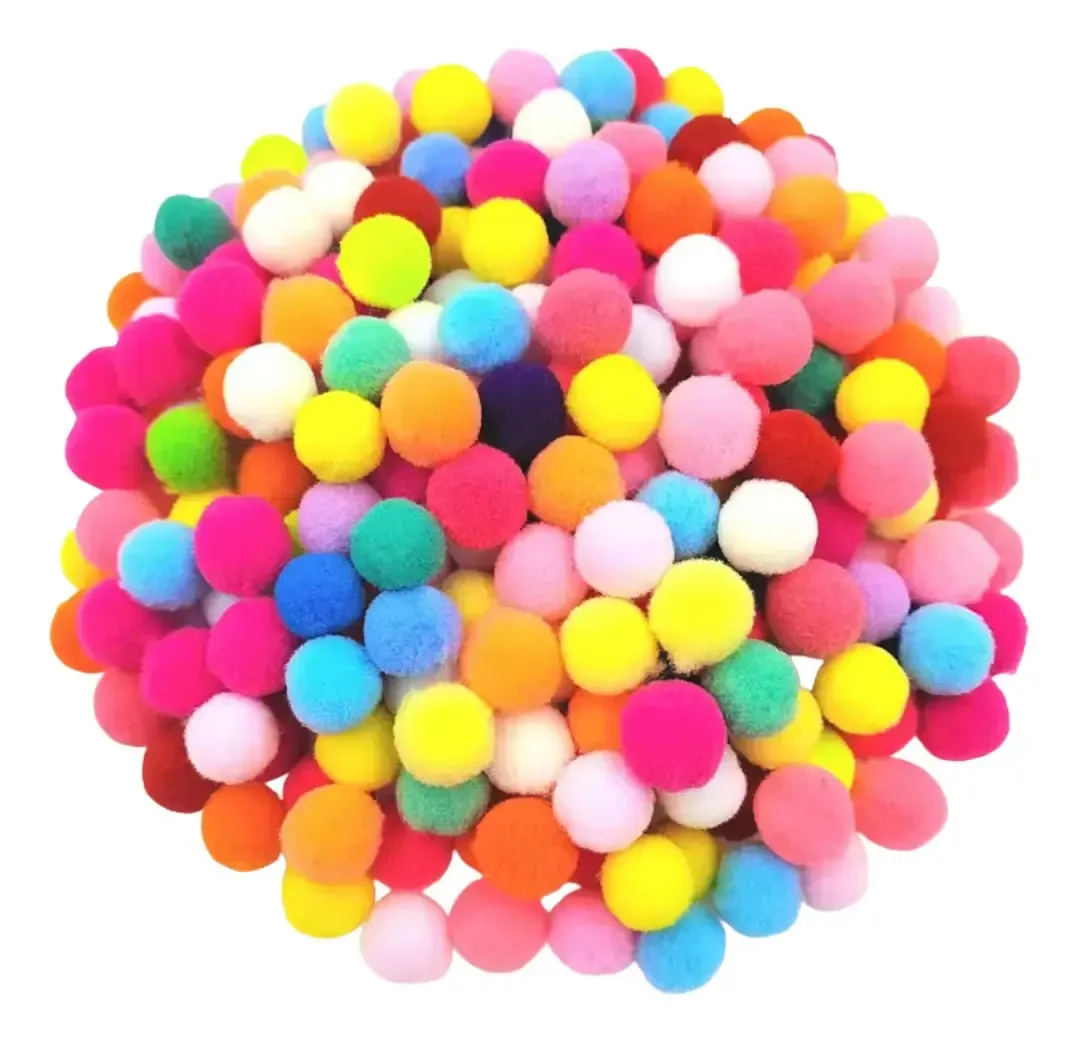 Pompom Mix 1cm 100un Bj 0021mix Art Lille