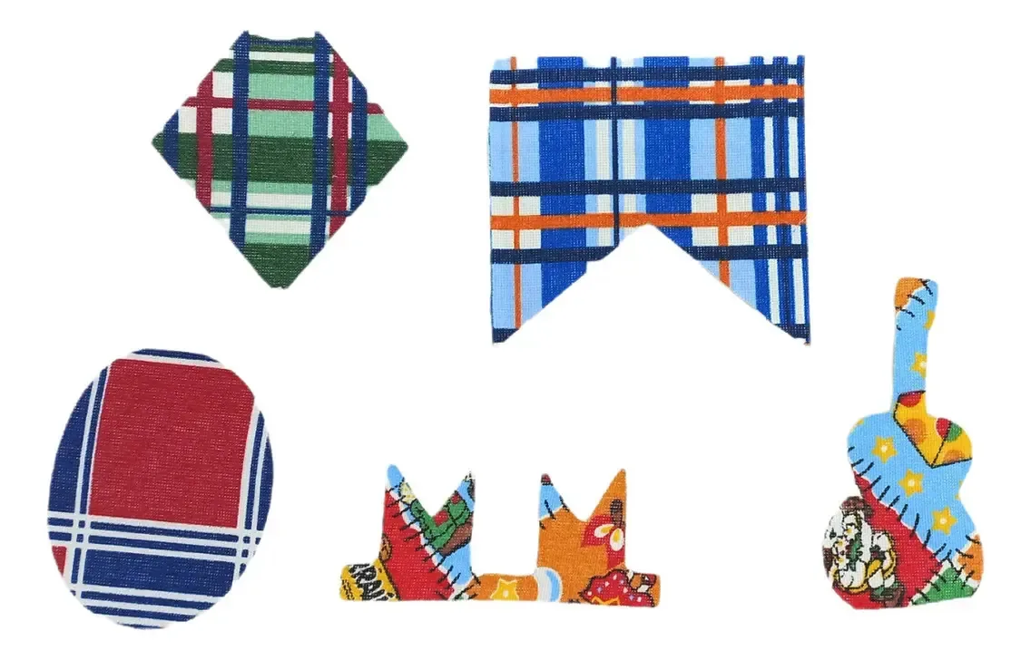 Retalhos De Tecido Para Remendos Roupa Festa Junina C/ 10 Un Multicolorido (xadrez E Patchwork) Xadrez E Patchwork