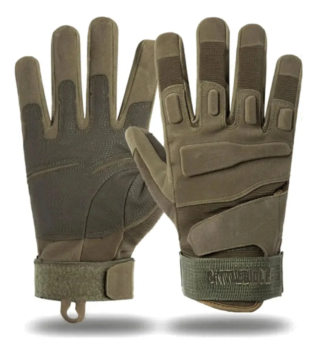 Luvas Motociclista | Luvas Bike | Luvas Tatica | Premium Verde-musgo Único