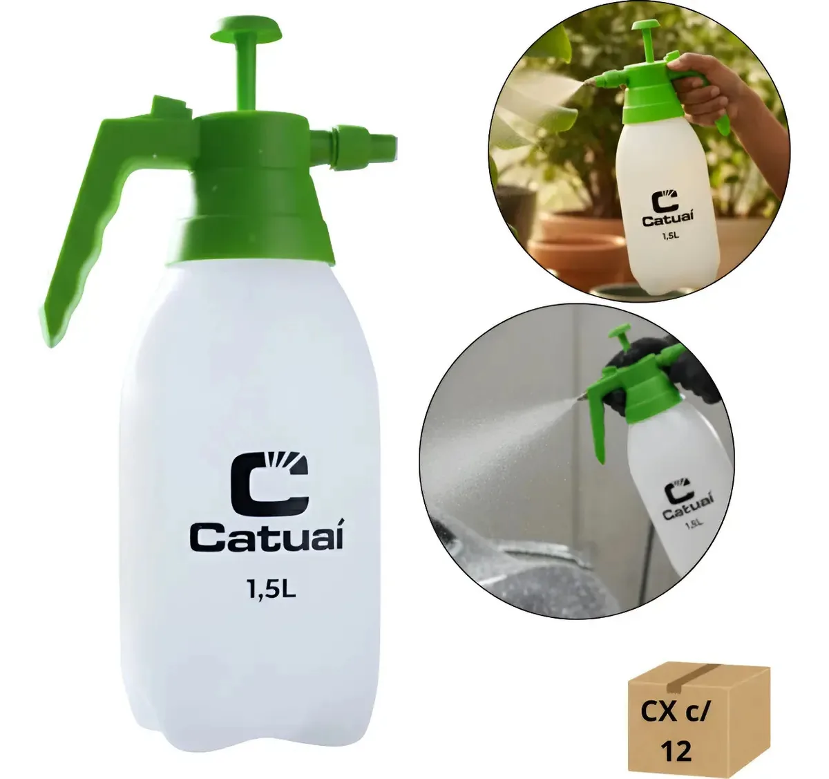 Kit 6 Pulverizadores 1,5l Pressão Manual Pead Atacado