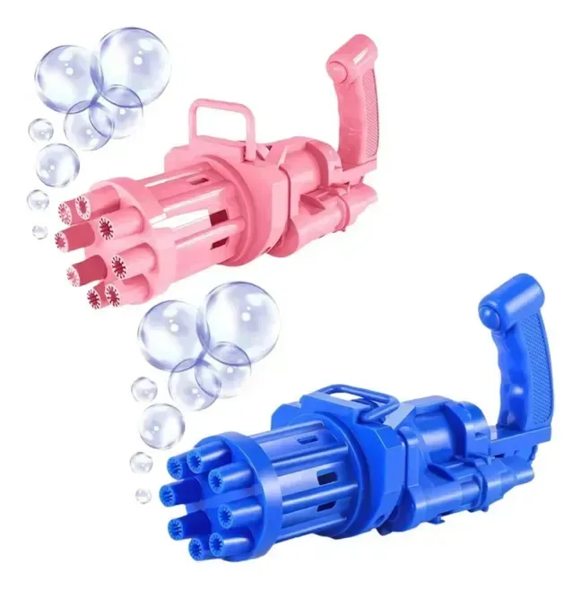 Pistola Lança Bolhas - Ark Toys Azul-celeste