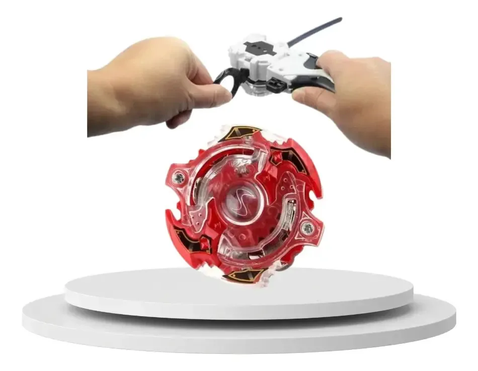 Beyblade Burst Metals Com Lançador Lost Luinor L2 Vermelho