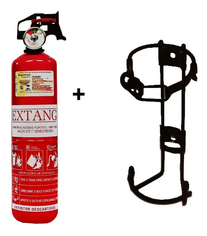Extintor Veicular Abc 09kg Universal C/suporte 5anos