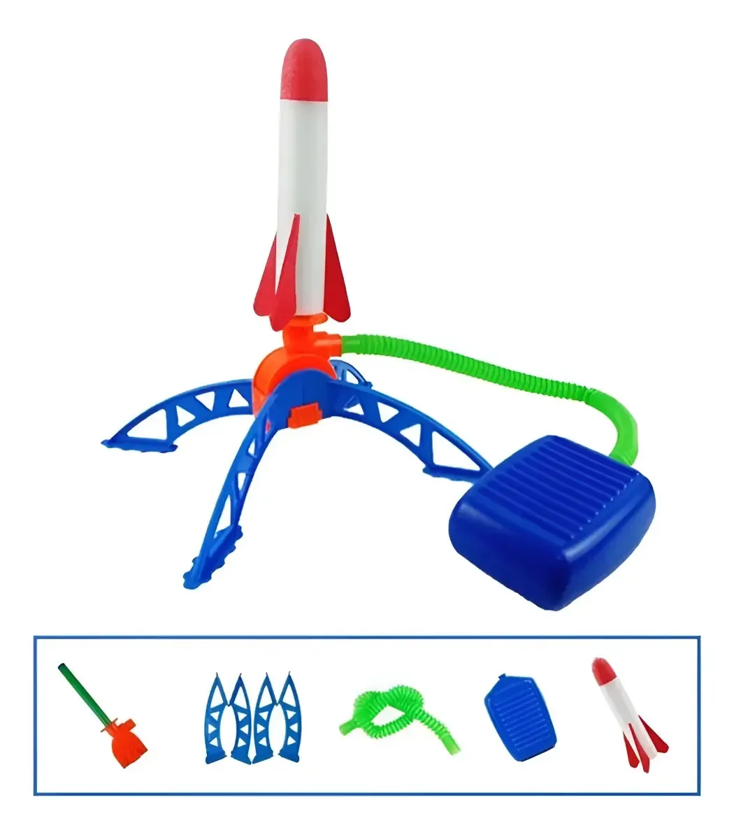 Brinquedo Lançador Foguete Pedal Ar Livre Presente Divertido