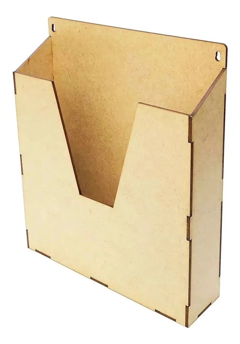 Display A4 Mdf Bolsa Expositor Organizador Fichário Manual Natural (mdf Cru)