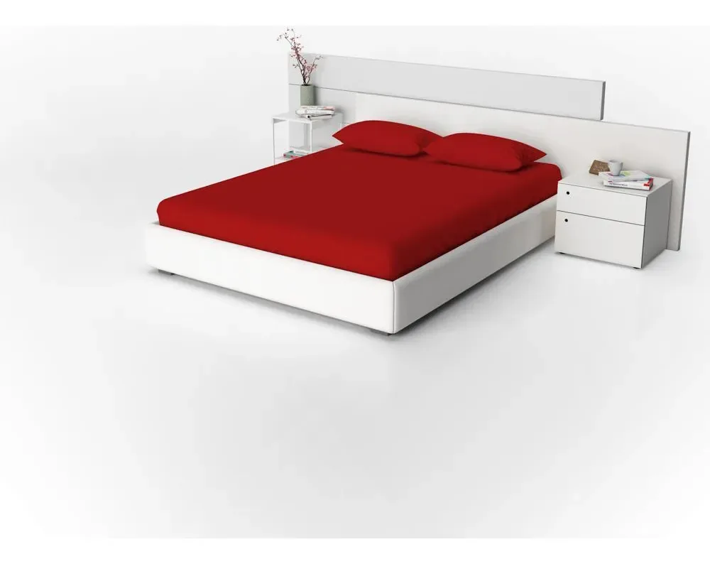 Jogo Cama Liso Acacia Casal 3 Pecas - Vermelho