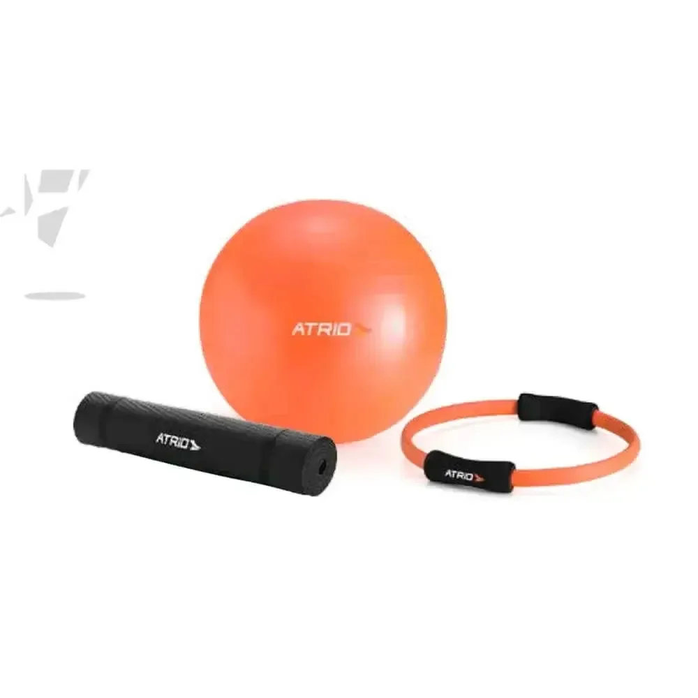 Kit Pilates Bola / Anel / Tapete Atrio Laranja