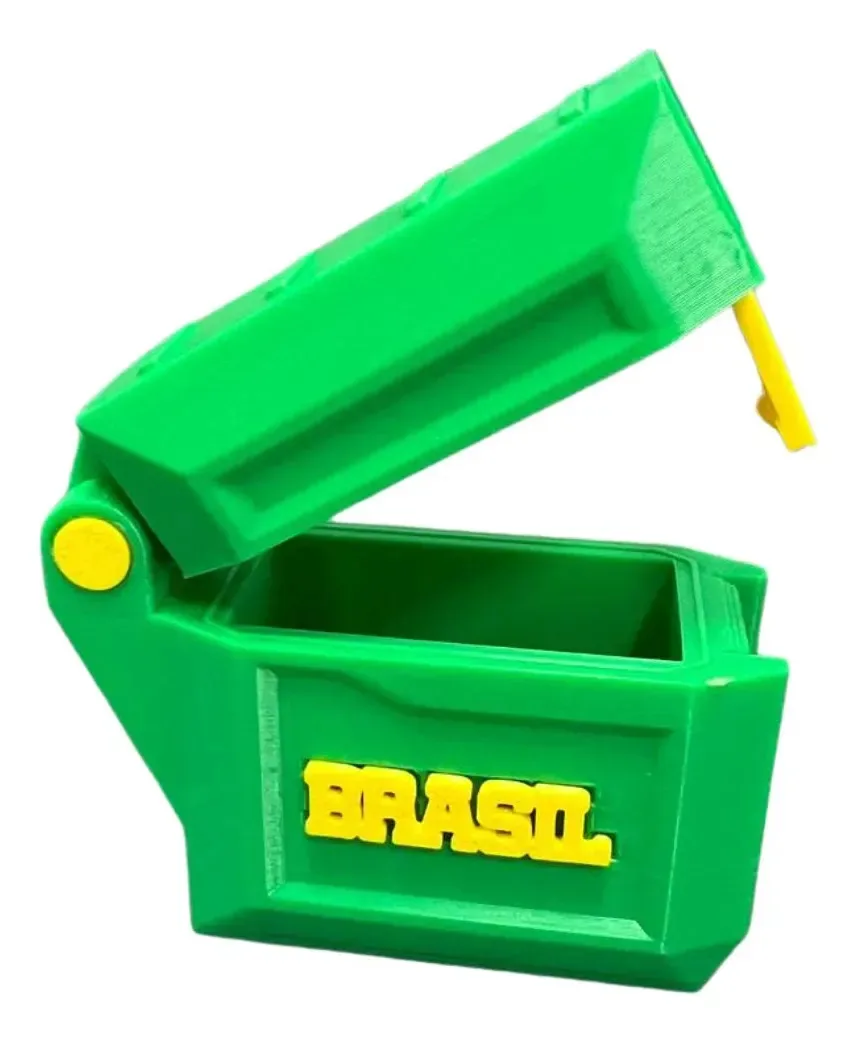 Caixa Case Porta Figurinhas Copa Do Mundo De Futebol Brasil Verde E Amarelo Brasil