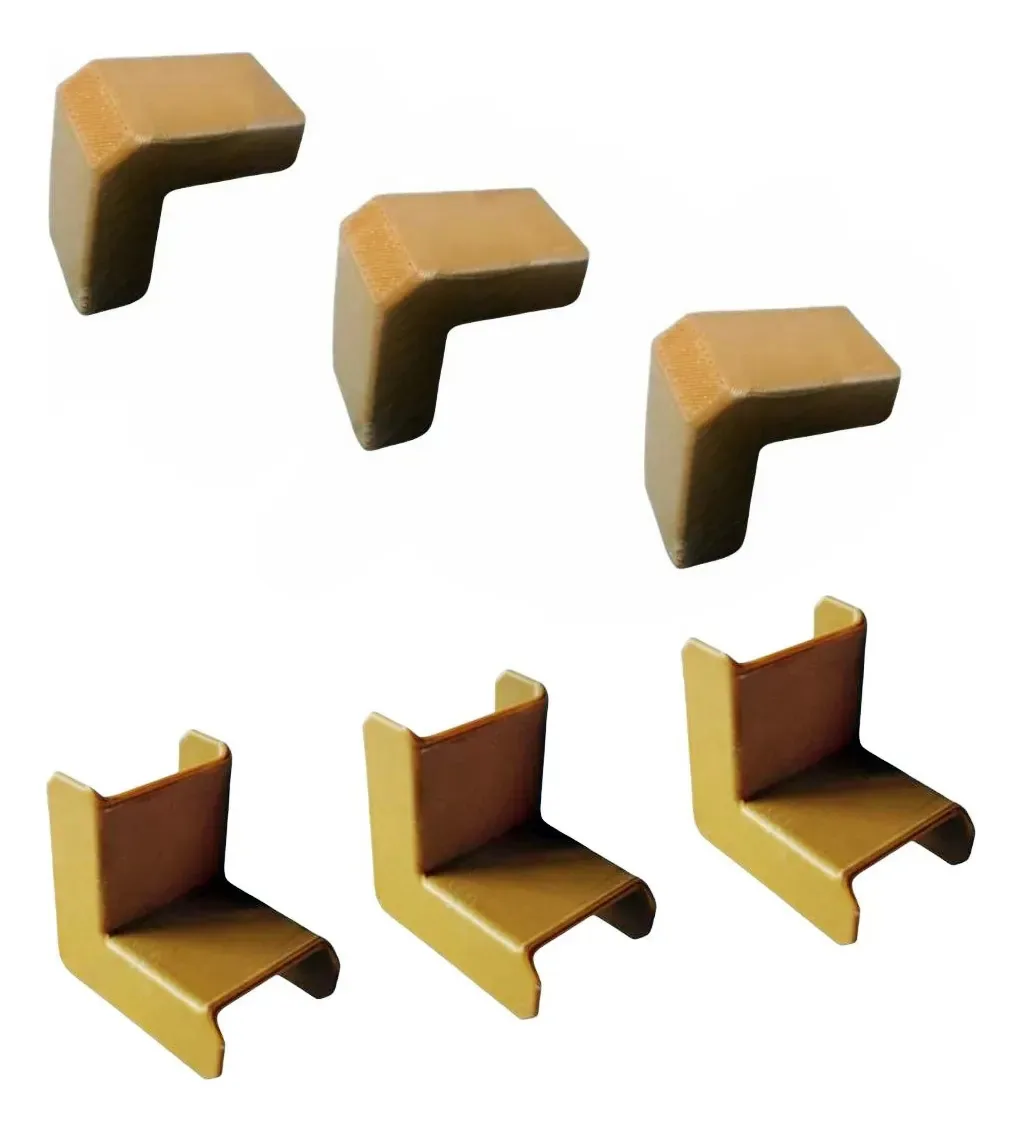 3x Cotovelo Externo + 3x Interno P/ Canaleta Cerejeira 20x10