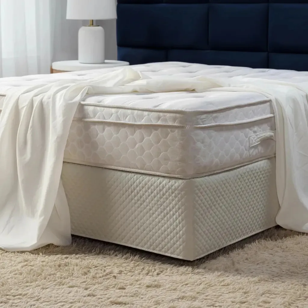 Saia Box Queen Matelassê Ultrassônico Com Elástico Avelã