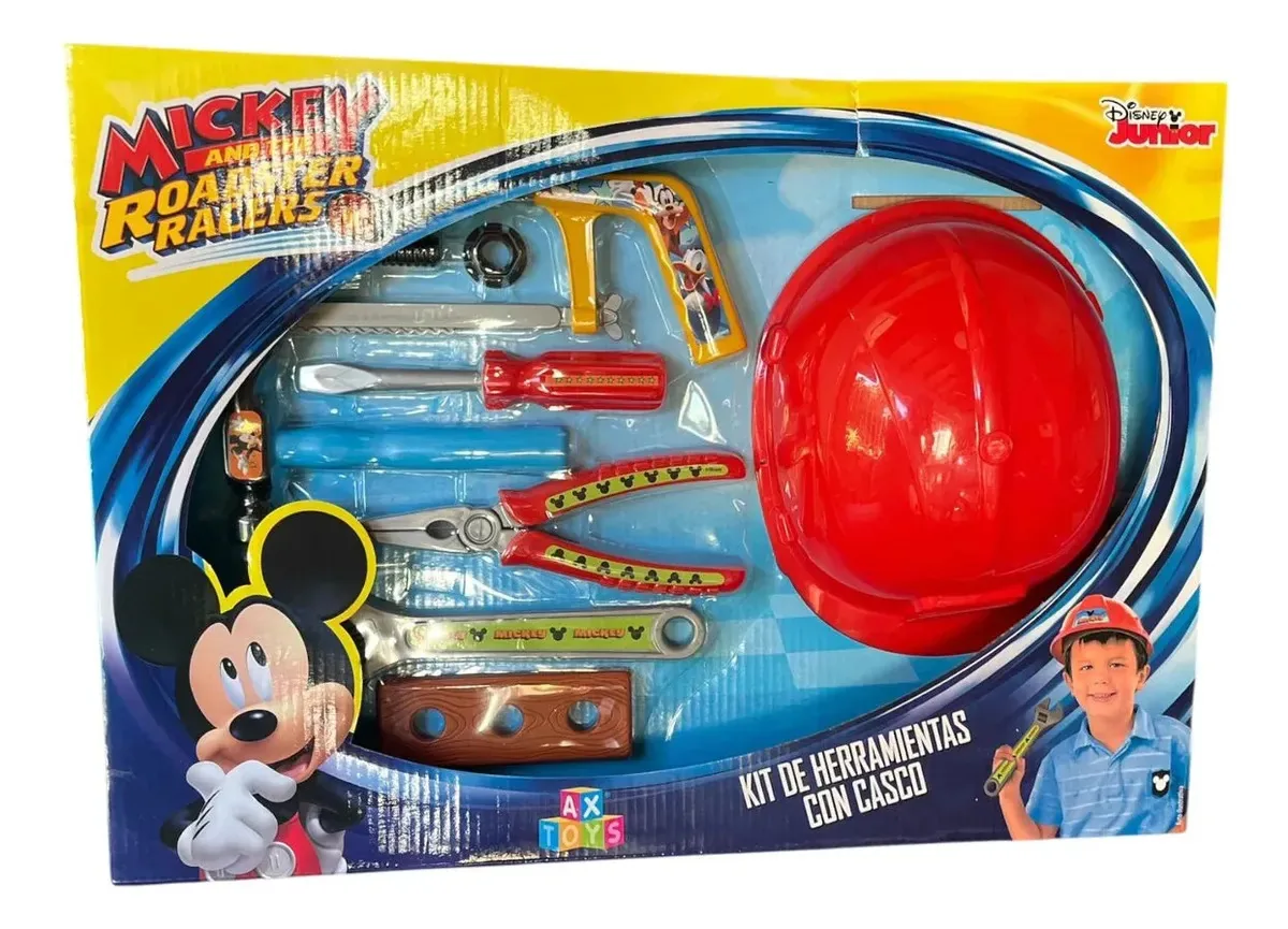 Conjunto de ferramentas para capacetes infantis Disney Mickey