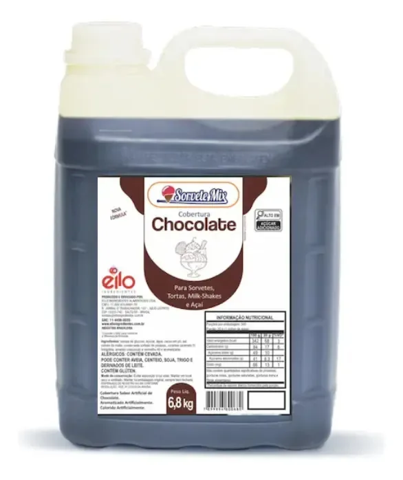 Cobertura Sorvetemix Chocolate Ello C/ 6,8 Kg