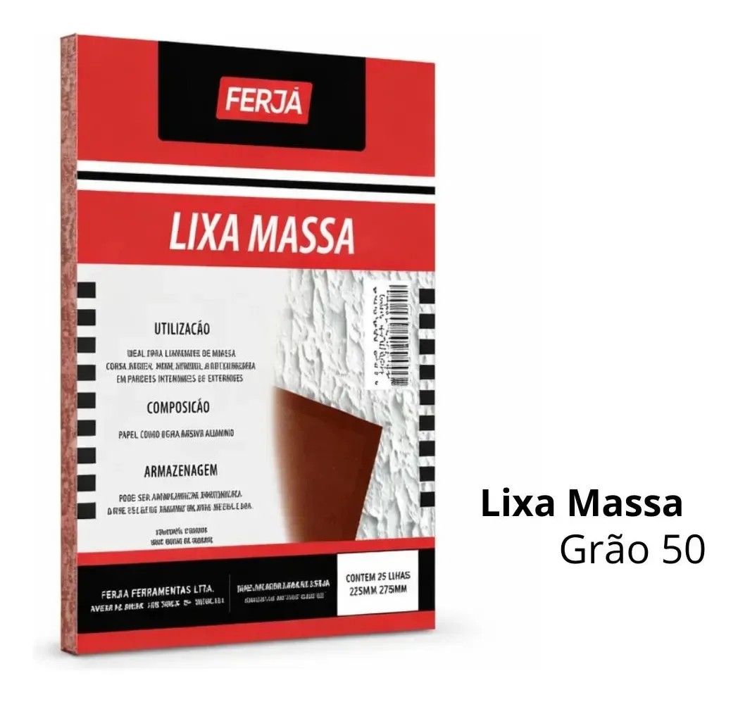 Lixa Madeira 050 Ferja Folha Para Lixamento Desbaste Madeira