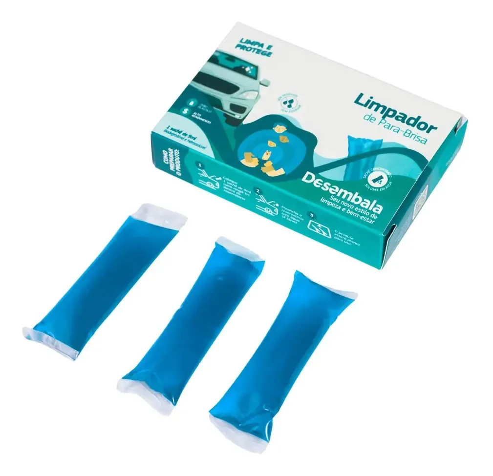 Limpador De Para-brisas Em Sachê Biodegradável - Desembala