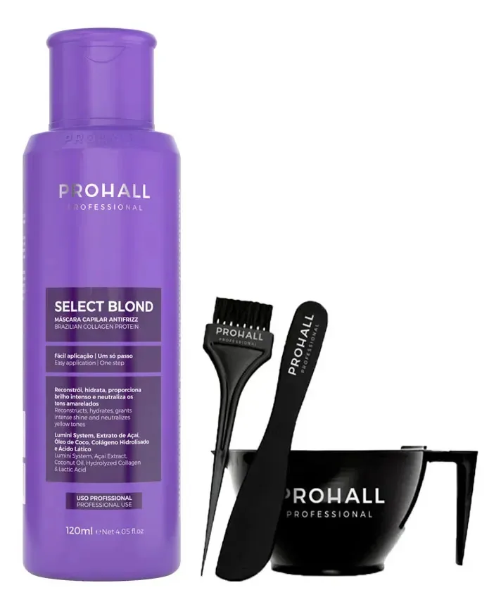 Prohall Select Blond Alinhamento Organica Matizadora 120ml